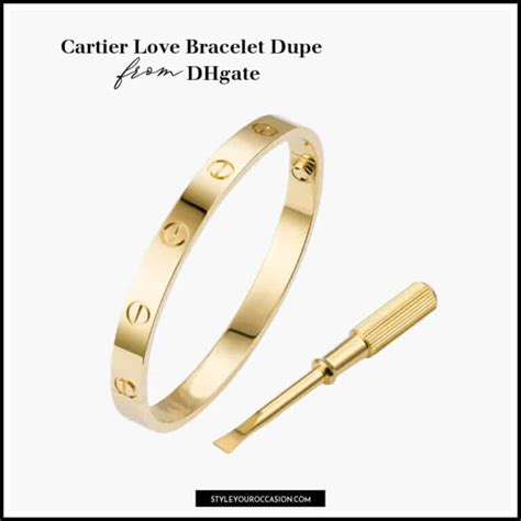 dupes for cartier love bracelet|cartier love bracelet inside engraving.